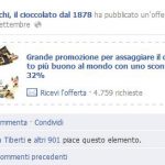 Offerta Facebook pubblicità Venchi