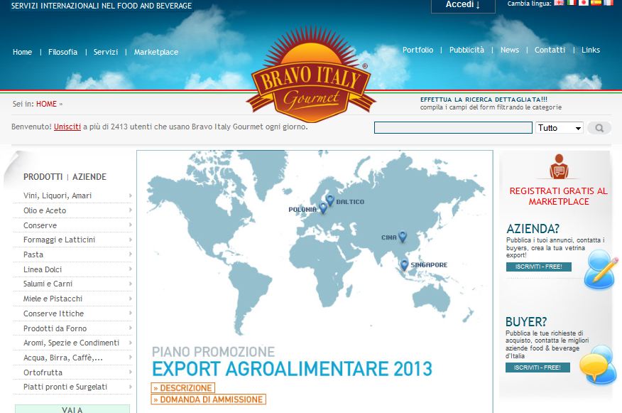 import export food 
