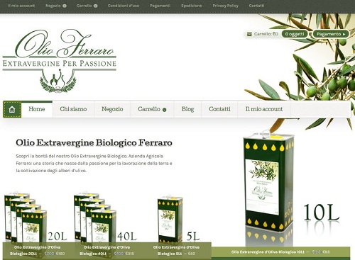 Home page Sito Olio Extravergine Biologico Ferraro Sito Olio Extravergine Biologico Ferraro