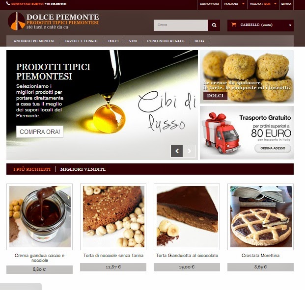 e-commerce prodotti tipici piemontesi