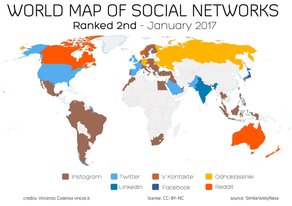 mappa social network per promuovere video online